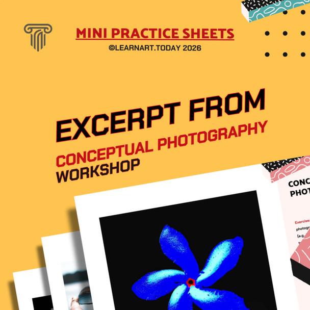 Conceptual Photography Worksheets | Middle & High School | Staging 3 Exercises