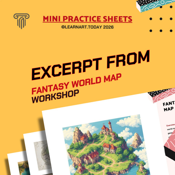 Fantasy World Map Worksheets | Middle & High School | Cartography 3 Exercises