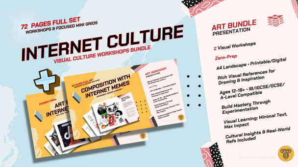 Internet Culture Art Bundle | Middle & High School | Memes + Internet Workshops