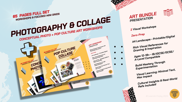 Photography & Collage Art Bundle | Middle & High School | Concept + Pop Culture