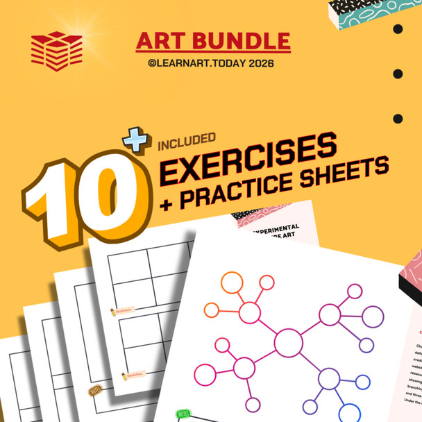 Dry Mediums MAX Art Bundle | Middle & High School | ART TASK 2 + 2 Workshops