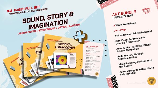 Sound, Story & Imagination Art Bundle | Middle & High School | 3 Workshops