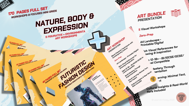 Nature, Body & Expression Mega Collection | Middle High School | 5 Art Workshop