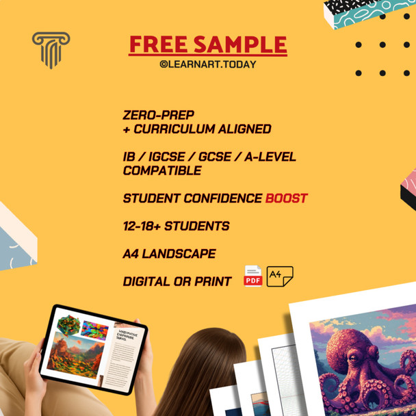 FREE | Art Study Program Tasks | Middle & High School | Starter 10 Pages
