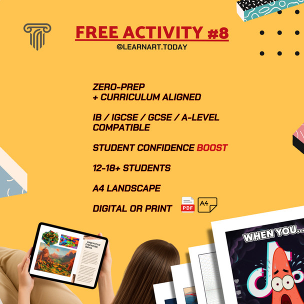 FREE | Trend Recreation Sketch Worksheet | Middle & High School
