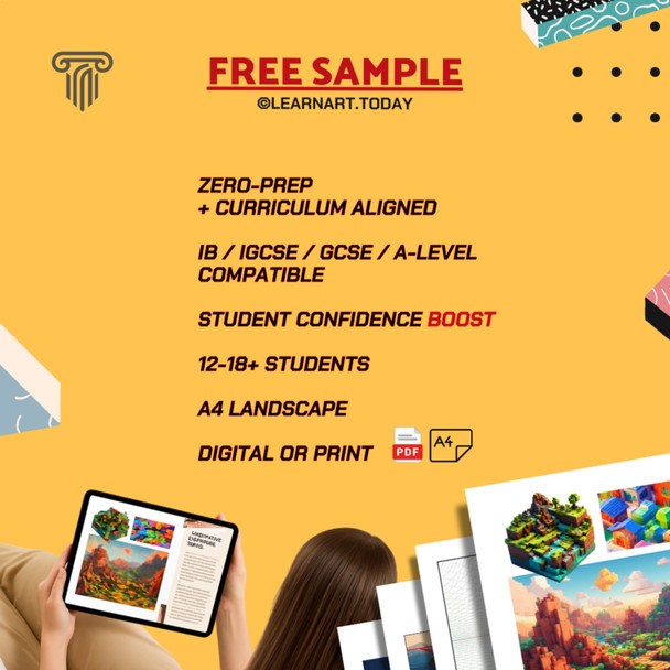 FREE | Visual Art Workshops | Middle & High School | Starter 10 Pages