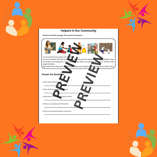 10638 : Community Helpers For K-1 Grade