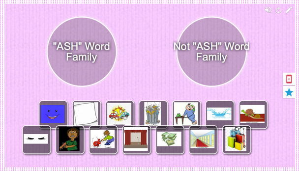 All "A" Word Family Picture Sort