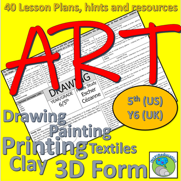 Art Lessons - 5th Grade (Y6 UK),  Artists, Skills, Resources, Hints  Art Lessons - 5th Grade (Y6 UK),  Artists, Skills, Resources, Hints