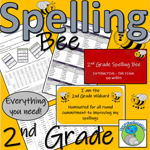 2nd Grade Spelling Bee - All You Need (176 pages of resources)