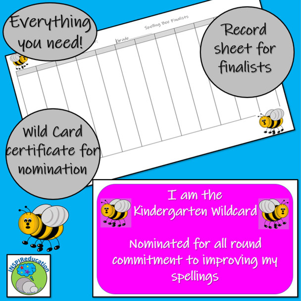 Kindergarten Spelling Bee - All You Need!