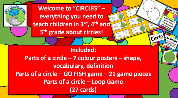 Circles - Vocabulary Cards, Image Posters, Loop Game, "I have...Who has..?" All You Need!