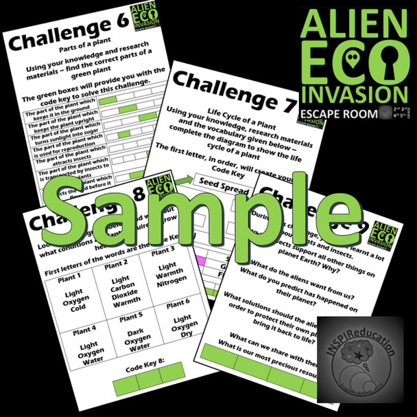 Alien Eco Invasion - Escape Room (Science and Math)
