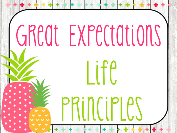 Great Expectations  Classroom Culture Resources (pineapple theme)