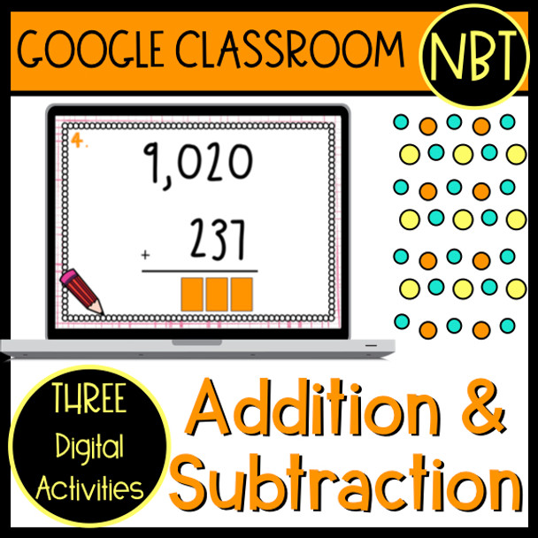 Distance Learning Addition and Subtraction Digital Google Classroom