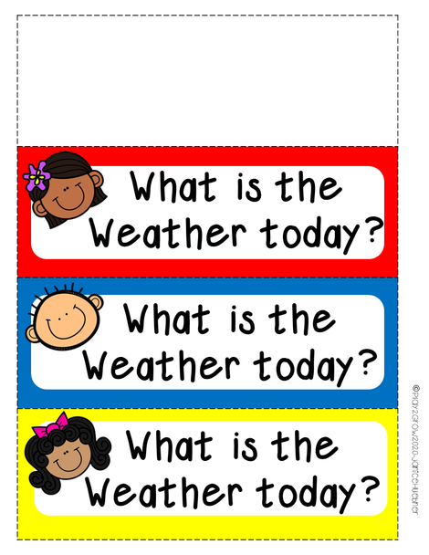 WEATHER CALENDAR CARDS