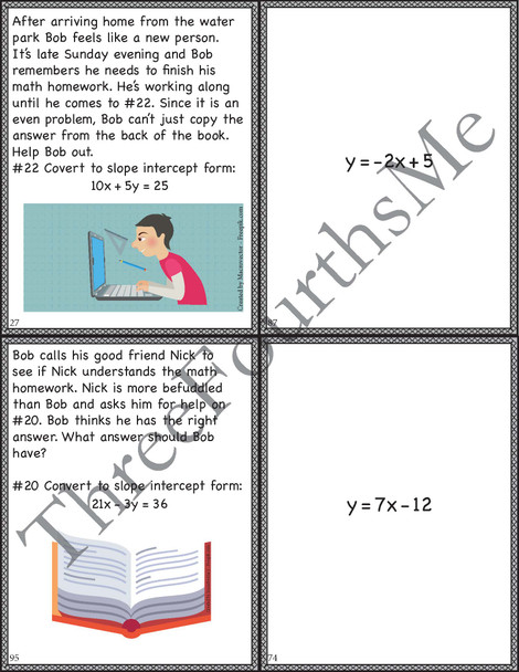 Transformations of Linear Functions Matching Activity