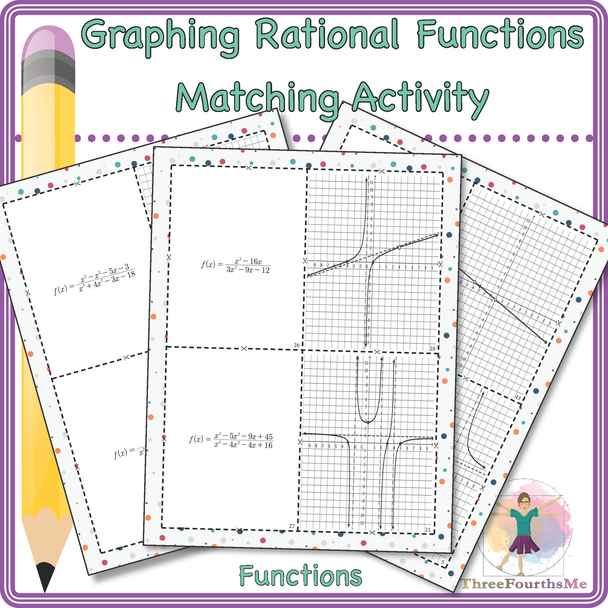 Graphing Rational Functions Matching Activity