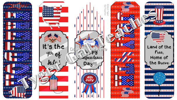 Holiday Bookmarks - 4th of July/Independence Day (2)