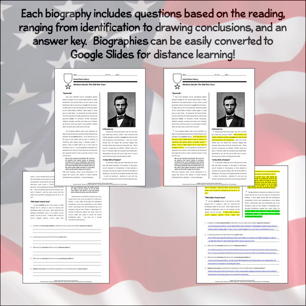 Biography Bundle: American Presidents (Distance Learning Option)