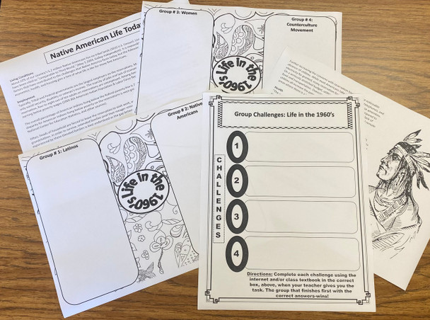 Cold War | 1960's Social Movements | An Interactive Student Activity