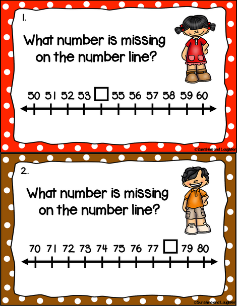 Number Line Scoot Bundle