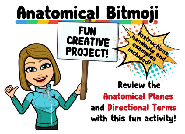 Anatomical Bitmoji- Fun Project for Learning Body Planes and Directional Terms!