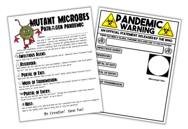 Mutant Microbes- Create a Super Bug! Distance Learning Option!