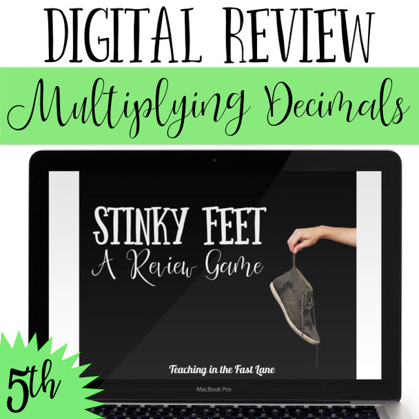 Multiplying Decimals Review Game - Digital Stinky Feet