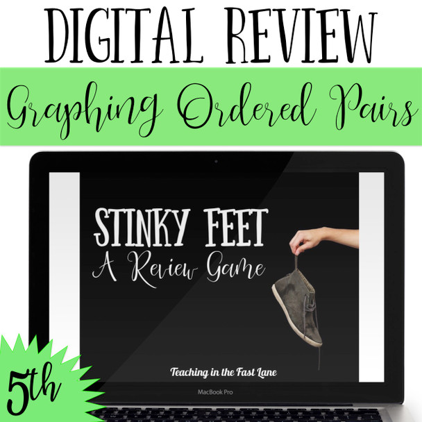 Graphing Ordered Pairs Review Game - Digital Stinky Feet