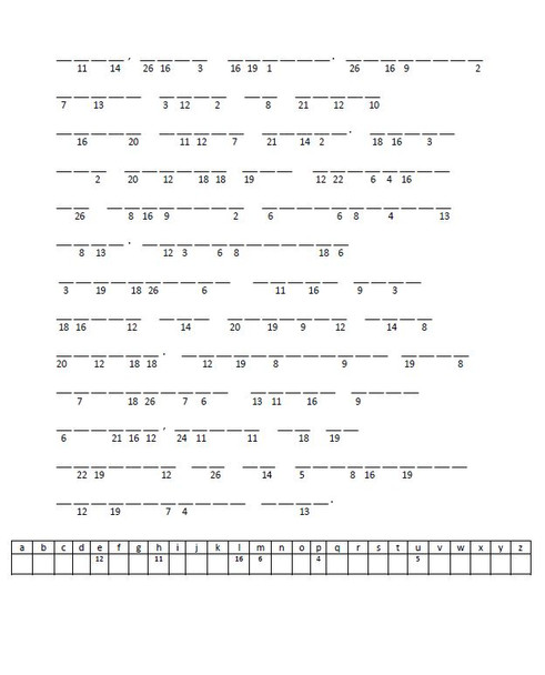 Metamorphic Rock Cryptogram Puzzle 