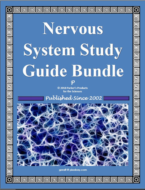 Nervous System Study Guide Set