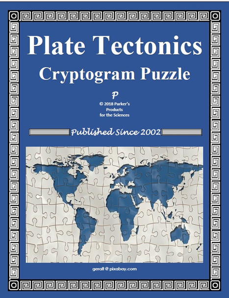 Plate Tectonics Cryptogram Puzzle 