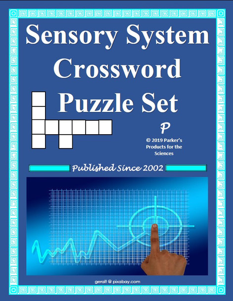 Sensory System Crossword Puzzle Bundle - Four Total!