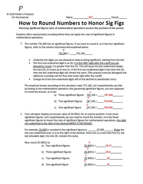 Significant Figures Essentials and Rounding Activity Bundle