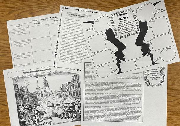 U.S. History | Boston Massacre | Document Based Activity