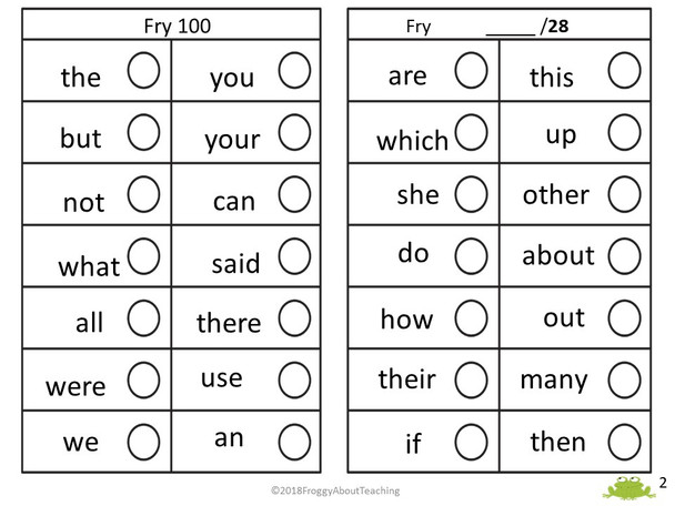 Sight Word Games and Activities Fry 100