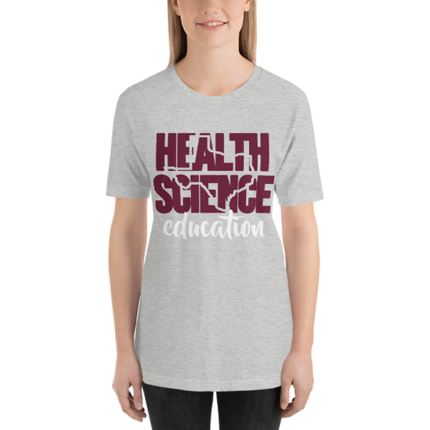 "Texas Health Science" Maroon and White