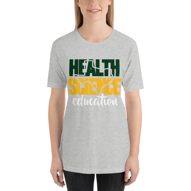 "Texas Health Science" Green, Gold and White