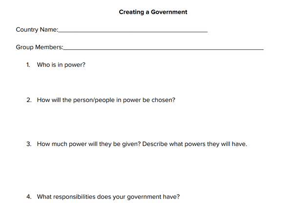 Create a Government