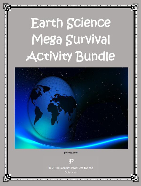 Middle School Earth Science Mega Survival Activity Bundle (56 Activities @ 20% Savings!)