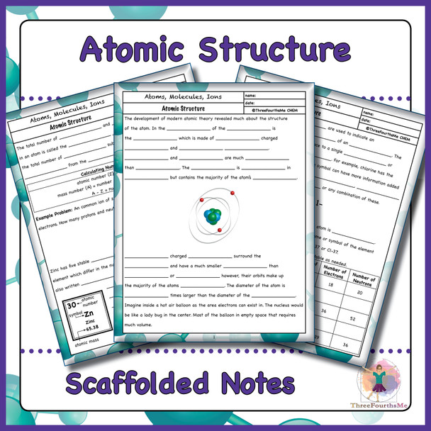 Atomic Structure Scaffolded Notes