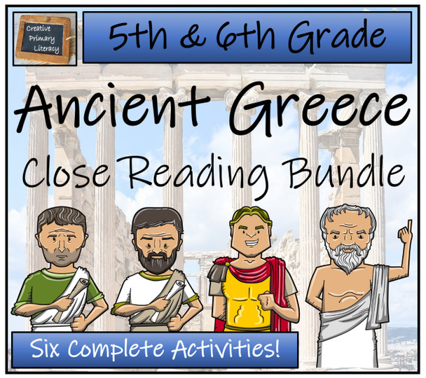 Ancient Greece Close Reading Activity Bundle 5th Grade & 6th Grade