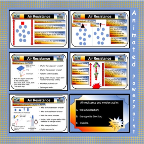 Forces - Understanding Air Resistance for Middle School Science