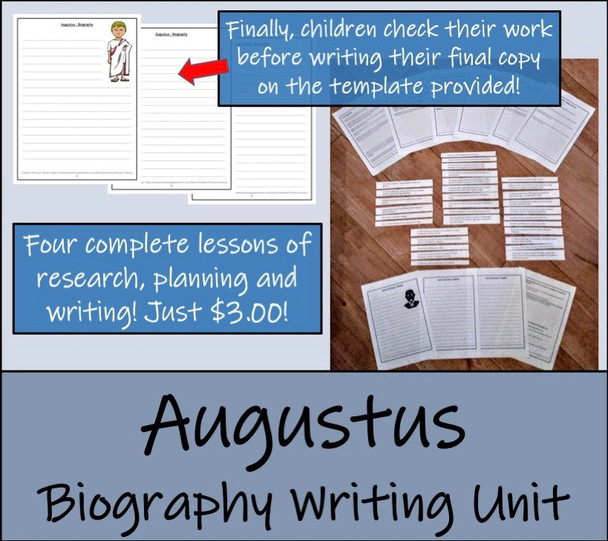 Augustus - 5th & 6th Grade Biography Writing Unit