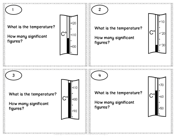 Significant Figures Task Cards: Chemistry or Physics