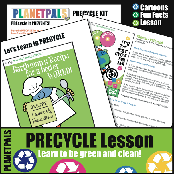 Planetpals Precycle Recycle Lesson Activities Earth Science Environment Earth Every Day