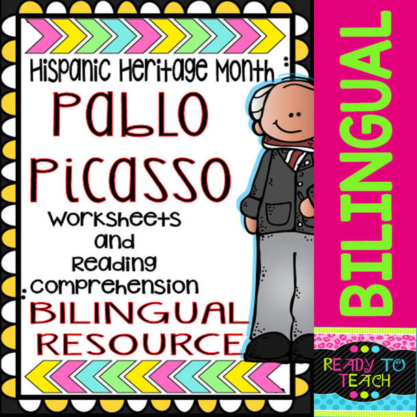 Hispanic Heritage Month - Pablo Picasso - Worksheets and Readings (Bilingual)