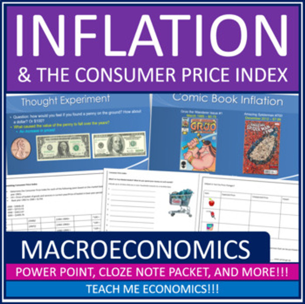 Inflation Power Point and Note Packet for Economics