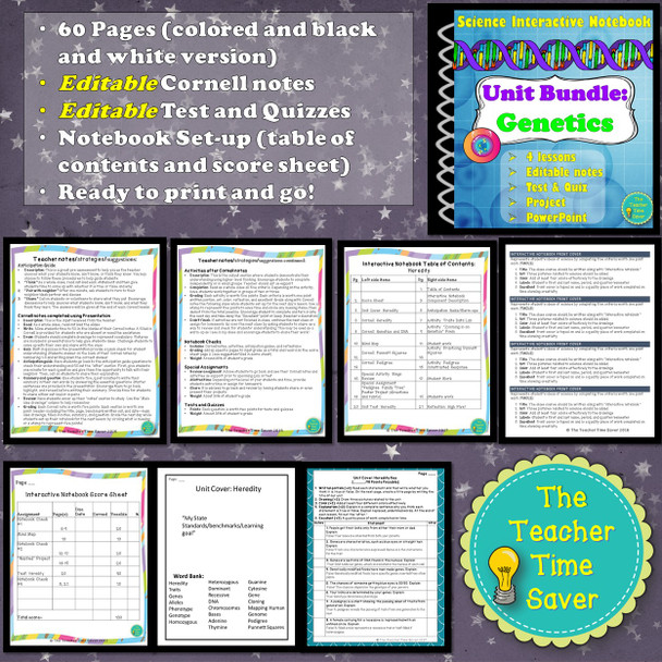 Genetics and Heredity Science Notebook Bundle